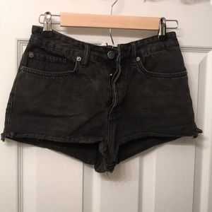Black jean shorts from American threads